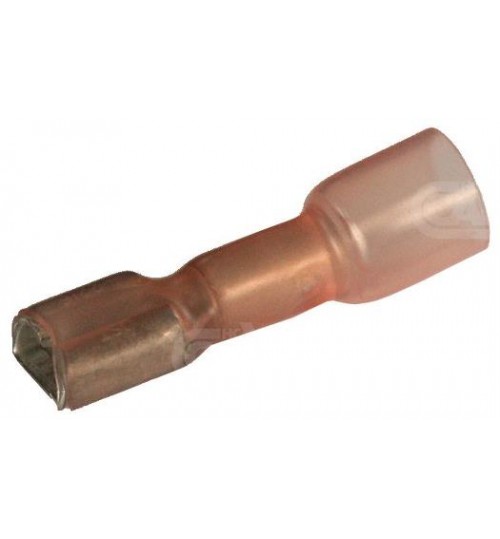 Fully Insulated Red Heatshrink Female Spade Terminal 191697